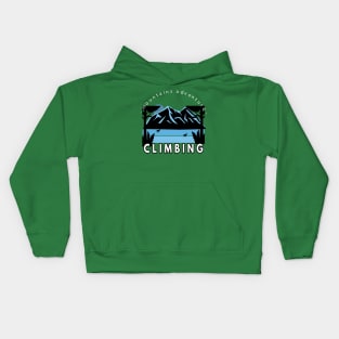 Mountain adventure climbing Kids Hoodie